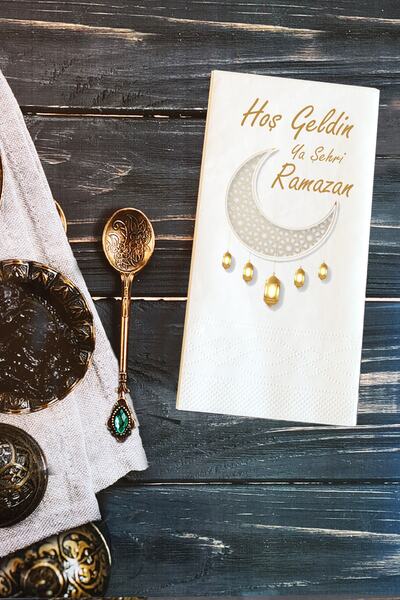 PEKSHOP منديل العرض التقديمي أهلاً يا مدينة رمضان، منديل ورقي ناطق