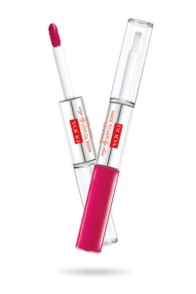 Pupa Milano Likit Ruj - Made To Last Lip Duo Waterproof Liquid Geranium Fuchs...