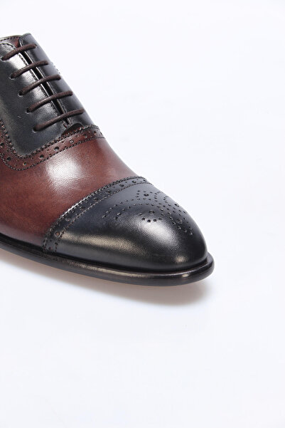 İnci Hakiki Deri Lacivert Erkek Oxford Ayakkabı 120130009596