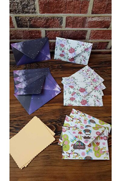 Hureggo Concept Patterned Mini Envelope Set 15 Envelopes + 15 Cards