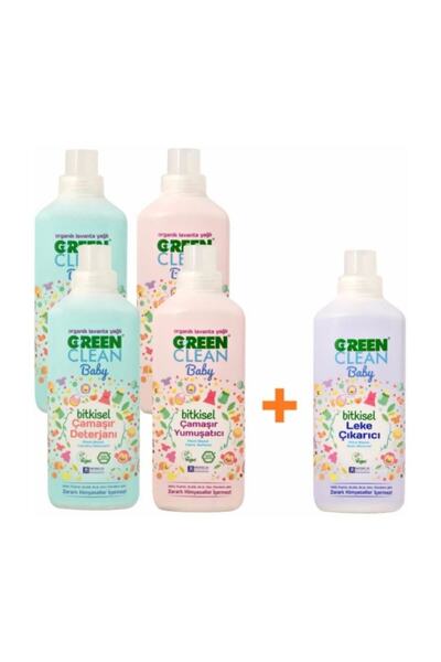 Ugreen U Green Clean Baby Bitkisel Çamaşır Deterjanı Ve Yumuşatıcı 4'lü Paket