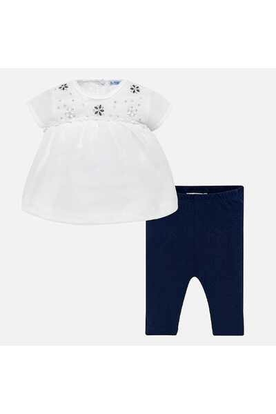 MAYORAL طقم بلوزة ضيقة للفتيات الصغيرات مكون من قطعتين