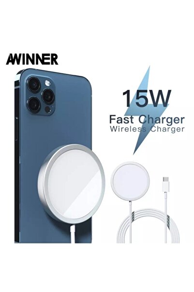 Genel Markalar Iphone 11 Uyumlu Kablosuz Şarj Cihazı 15w Hızlı Şarj Manyetik ...