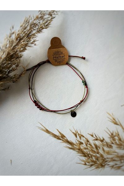 Atölye Merdiven Authentic Sequin Multiple Macrame Anklet