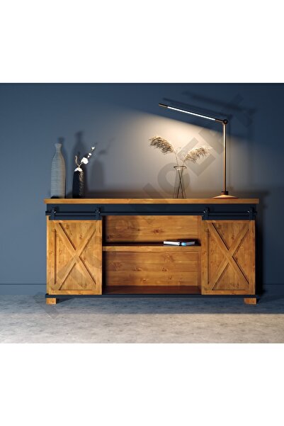 NT Concept Ntconcept Aves Masif Ağaç Ray Kapak Konsol(180cm)