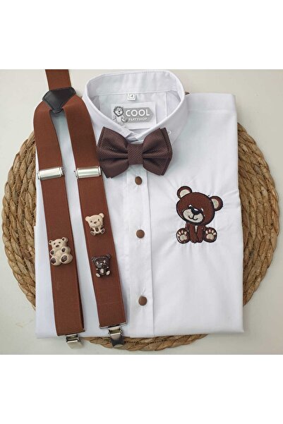 cool partyshop Ayıcık Konseptli Askı Papyon Gömlek