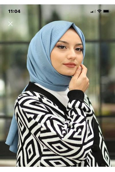Nilbutik Hijab Cotton Crash Jazz Shawl Model