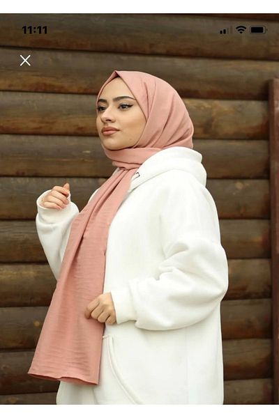 Nilbutik Hijab Cotton Crash Jazz Shawl Model