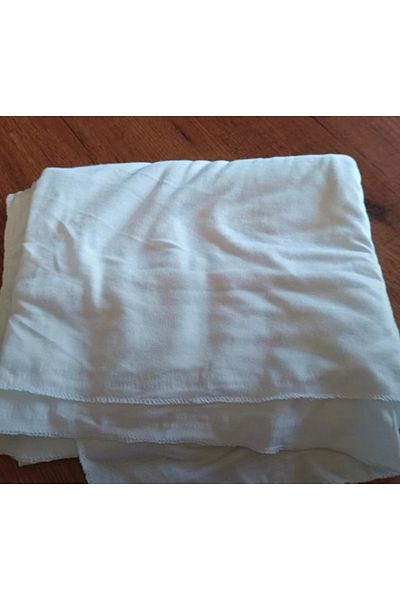 skycott Χτενισμένο βαμβακερό σάλι Hijab Special Pattern Long Seasonal White
