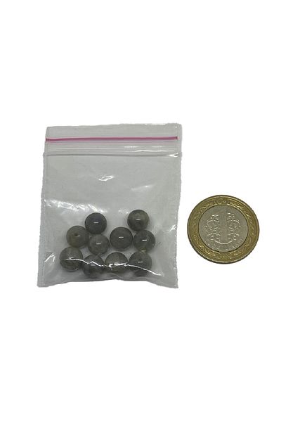 eHediyecim Φυσική Πέτρα Labradorite Sphere Cut - 8 mm - 20 Τεμάχια