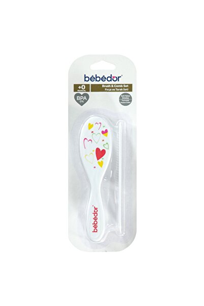 Bebedor Σετ βούρτσας και χτένας 570 - Ροζ Καρδιά