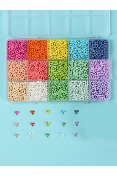 RLX BUJİTERİ 15 вида пясъчни мъниста Комплект колие в кутия Гривна Комплект м...