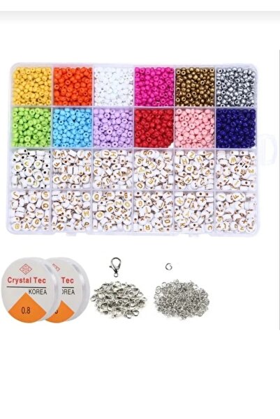 RLX BUJİTERİ 24 نوعا من الخرز مجموعة الخرز الرمال رسالة الخرز / محاصر قلادة س...