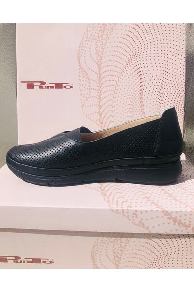 PUNTO Arme Cıty Ac315086 Hakiki Deri Tam Ortapedik Esnek Yumuşak Günlük Babet