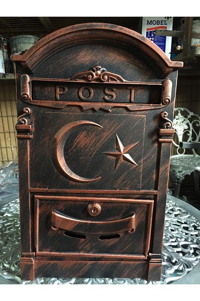 Fatih Ural Döküm Casting Mailbox Moon and Star