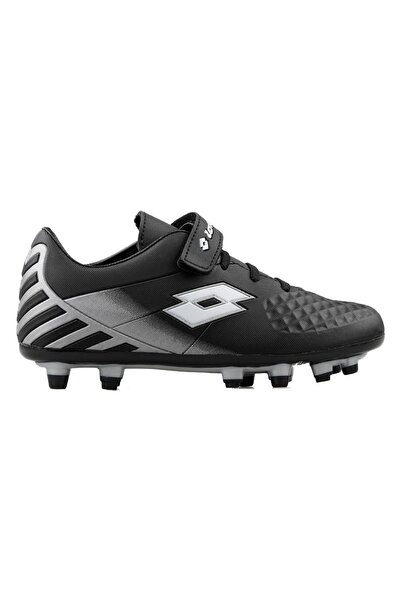 Lotto Stra Fg Black Gray Kids Football Boots