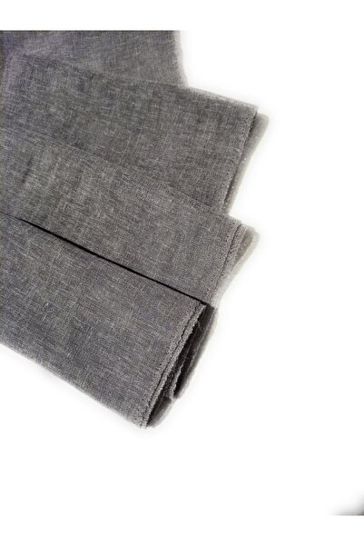 MebelPort Curtain Keten Tül 1/3 Sıklık Boru Pileli