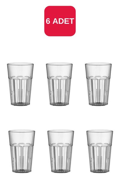 Bora Plastik 6 Adet 230 ml Polikarbonat Kırılmaz Bardak Gastronom - Bo736