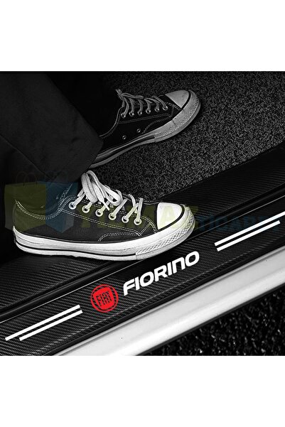 yılmazetic Fiat Fiorino Logo Karbon Kapı Eşiği Koruma Araba Etiket Oto Sticke...