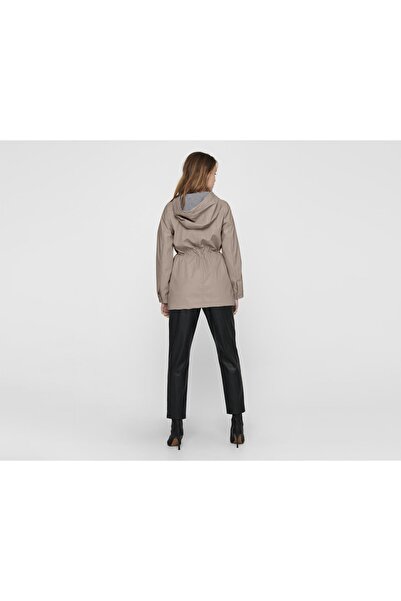 ONLY Onlrace Κοντό Αδιάβροχο Παλτό Γυναικείο Casual Jacket 15161241-γκρι απόχρωση γκρι