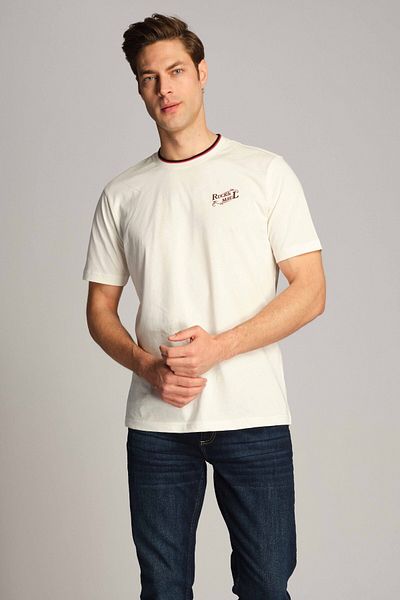 Ruck & Maul Ανδρικό T-Shirt 22020 1143 - Marshmallow