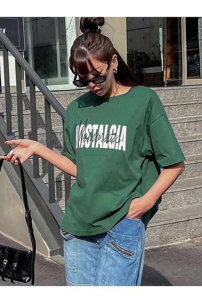 Keywest Μπλουζάκι με στάμπα Nostalgia Signature Oversize Crew Neck
