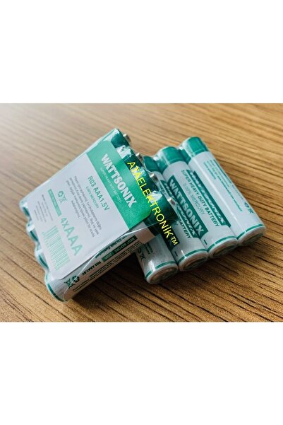 ATAELEKTRONİK Çinko Karbon Carbon 1 Kutu 60 Adet Aaa Aaa Ince Pil 1.5 Volt 60 Adet