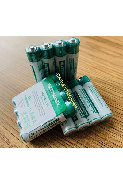 ATAELEKTRONİK Çinko Karbon Carbon 1 Kutu 60 Adet Aaa Aaa Ince Pil 1.5 Volt 60 Adet