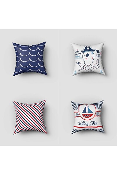 instababyrooms Dečija soba Digitalna štampa komada, 4 komada, Jastuk navlake ...