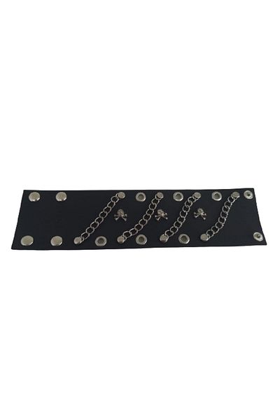 Metal Giyim Skull Chain Detailed Bracelet