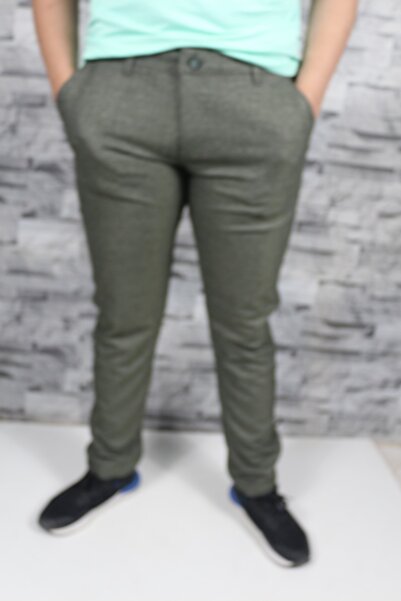 Bilgiçler Men's Slim Fit Linen Trousers