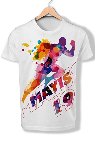 Machetta Deca 19. maj Štampano Oversize kroj Belo dete T-shirt