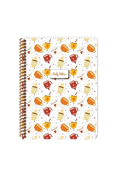 Keskin Colors Culoare ascuțită 16,5 X 22,5 Caiet de cafea în carouri