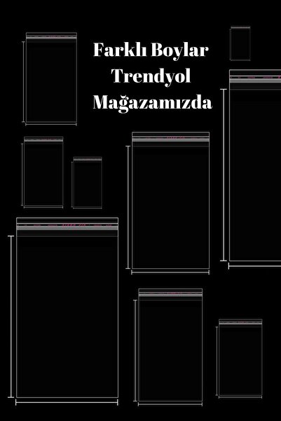 Palifix 1 Kg 35x55 35x50 5 Bantlı Şeffaf Jelatin Poşet Parlak Çeyiz Poşeti (YAKLAŞIK 70-85 ADET)