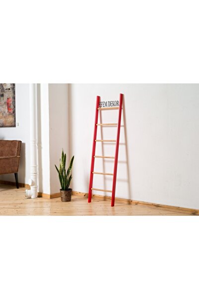 Genel Markalar Kırmızı Ahşap Dekoratif Masif Ahşap Merdiven Dekoratif Merdiven