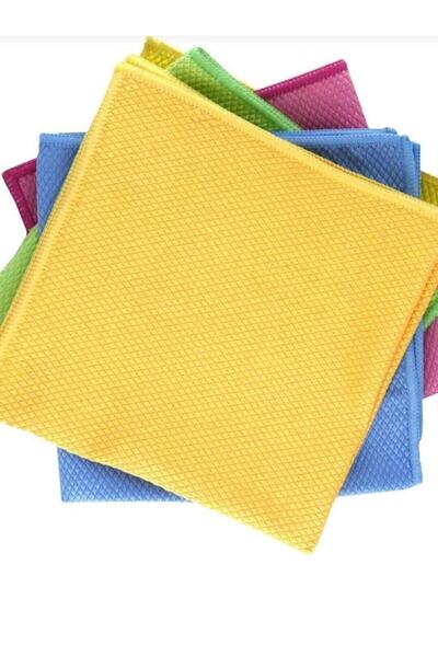 ESNAFDEDE Microfiber 40x40cm 5-Piece Diamond Pattern Glass Cleaning Cloth