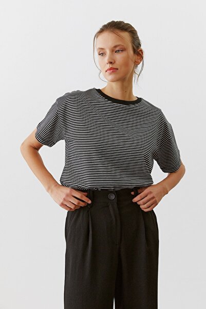 urban focus Çizgili Oversize T-shırt