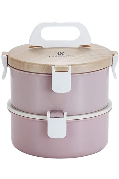 Vagonlife Portable Two-Layer 304 Stainless Steel Food Box Expedition Bowl 1600ml Vgn008