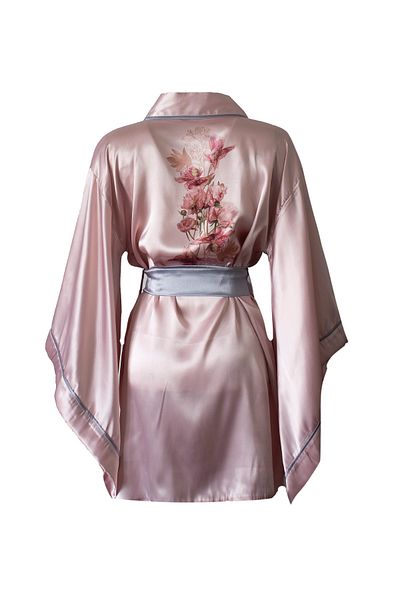 Mita Concept Powder Satin Mini Size Kimono