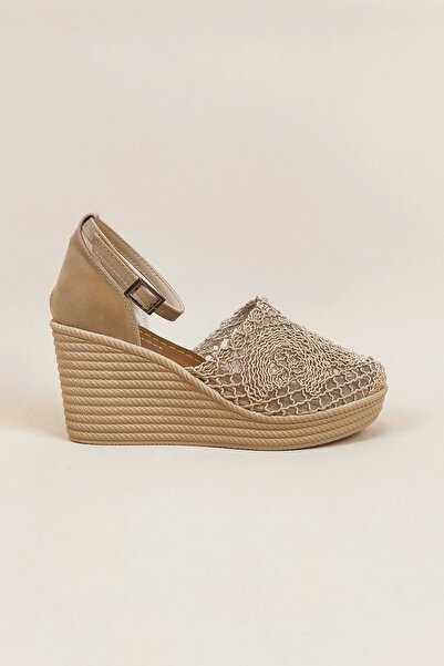Aleza Shoes Wedge Heel Braided Shoes