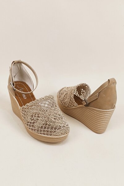 Aleza Shoes Wedge Heel Braided Shoes