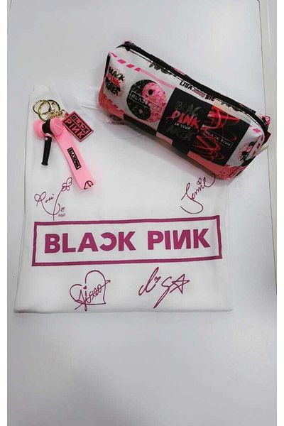 GC GÖKHAN CLUB Μπλουζάκι Blackpink Unisex Συνδυασμός θήκης για στυλό μπρελόκ