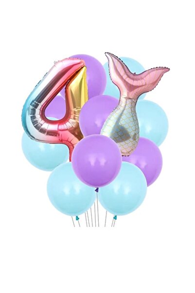DÜVENCİ TİCARET Çıtıpitıstore Rainbow Colored Balloon Set