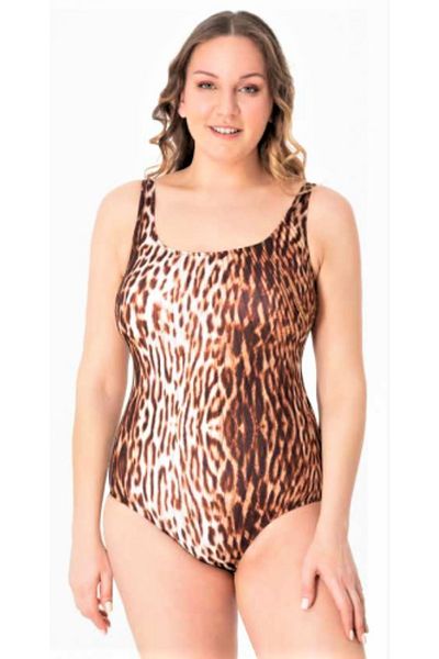 Sunsurf Plus Size Leopard Print Swimsuit