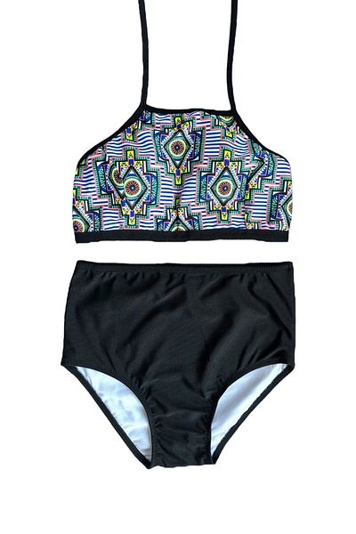 Nilmay mayo Women's High Waist Bikini Set