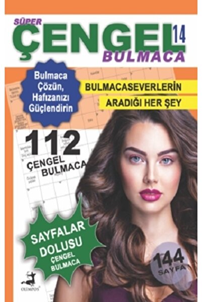 Olimpos Yayınları Süper Çengel Bulmaca- 14 - - Ahmet Ayyıldız Kitabı