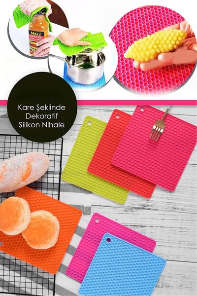 Baroness Isıya Dayanıklı Silikon Kare Nihale Ve Kalburabastı Kalıbı Tepsi Bar...