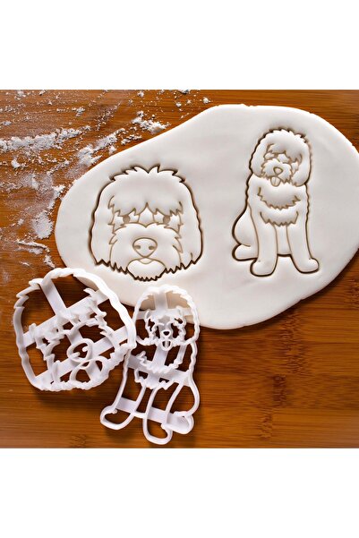 Hobist قالب كوكي ذهبي لطيف على شكل كلب خربش وقالب لب السكر