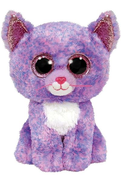 TY Beanie Boos Ty Cassidy Lavender Colored Cat 15 Cm