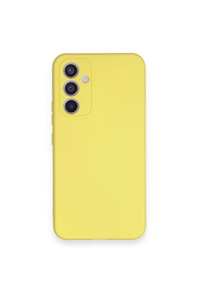 HappyCase Samsung Galaxy A34 5g Kılıf Nano Içi Kadife Silikon - Sarı